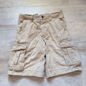 Abercrombie & Fitch Kids Cargo Shorts Kids 16 Khaki Heavy Canvas Y2K